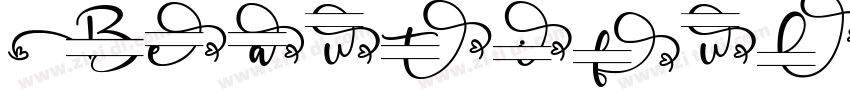 Beautiful Monogram字体转换